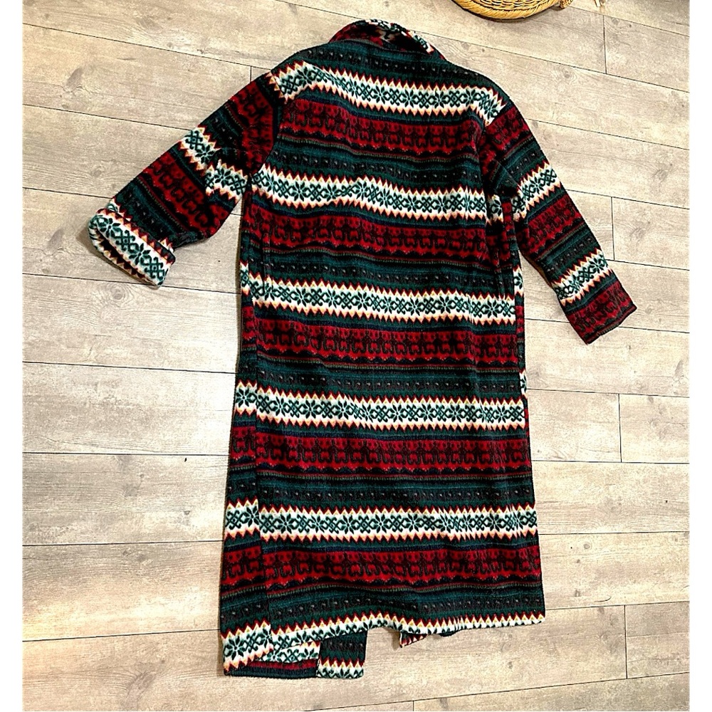 Vintage 90s Victoria’s Secret Country Christmas Robe Faire Isle RARE Women Small - Picture 7 of 16